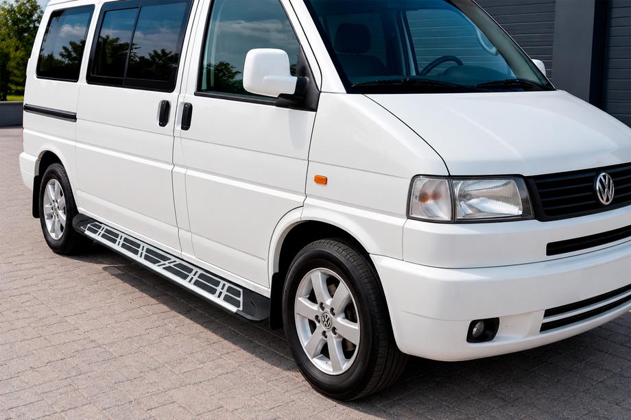 Volkswagen T4 Transporter 1990-2003 Progi Boczné Sunrise (2 szt., Aluminium) Image
