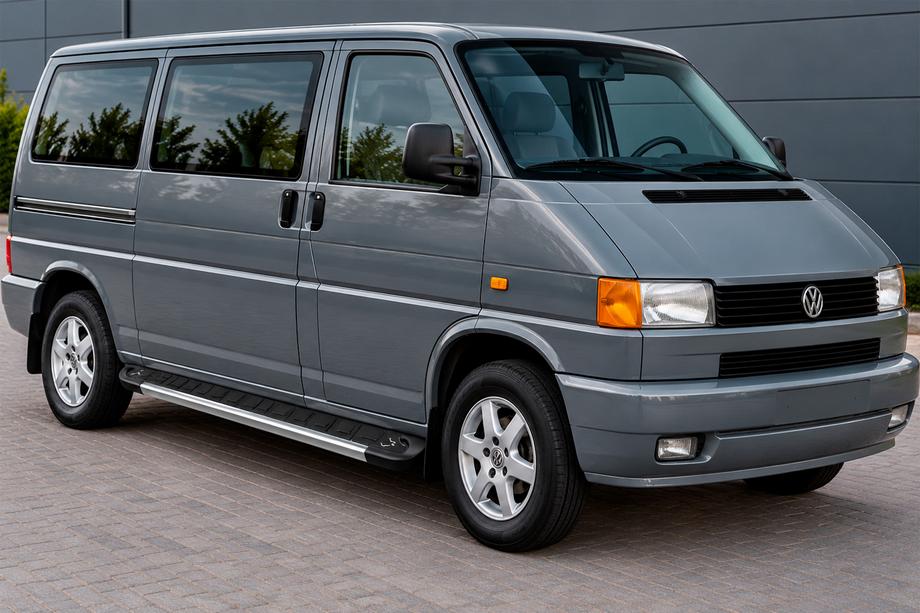 Volkswagen T4 Transporter 1990-2003 Progi Boczné Duru (2 szt., Aluminium) Długa Baza Image