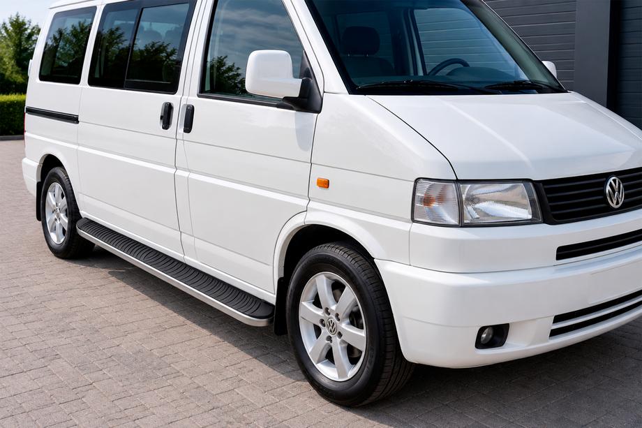 Volkswagen T4 Transporter 1990-2003 Progi Boczne Tayga Grey (2 szt., Aluminium) Image
