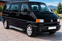 Volkswagen T4 Caravelle/Multivan 1990–2003 Progi Boczne Line (2 szt., Aluminium) zdjęcia 1