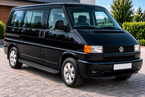 Volkswagen T4 Caravelle/Multivan 1990–2003 Progi Boczné Bosphorus Black (2 szt., Aluminium) Długa Baza zdjęcia 1