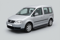 Volkswagen Caddy 2004-2010 Progi Boczné Allmond Black (2 szt., Aluminium) zdjęcia 1