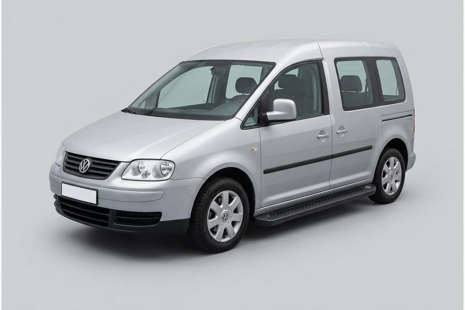 Volkswagen Caddy 2004-2010 Progi Boczné Allmond Black (2 szt., Aluminium) Image