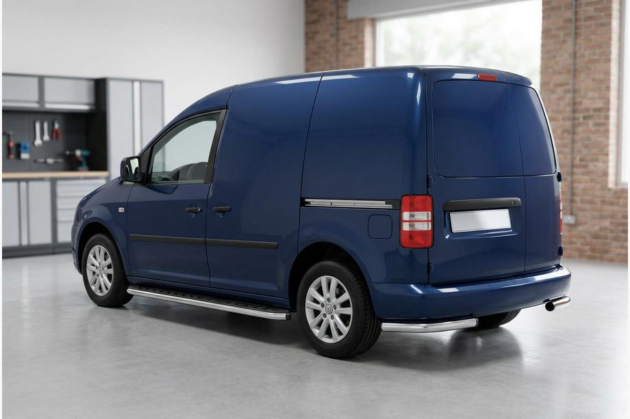 Volkswagen Caddy 2004-2010 Progi Boczne Maydos V1 (2 szt., Aluminium i Stal Nierdzewna) Maxi Rozstaw Osi Image