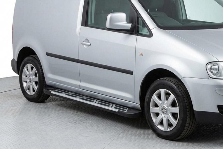 Volkswagen Caddy 2010-2015 Progi Boczné Sunrise (2 szt., Aluminium) Image