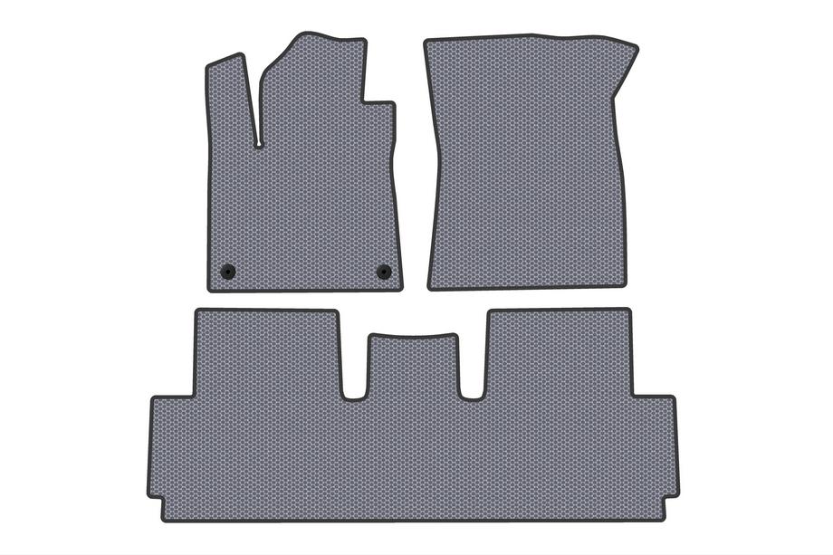 Citroen C-4 Picasso 2013–2022 Dywaniki gumowe Carsuit (do Grand, 2 rzędy, szare) Image