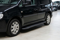 Volkswagen Caddy 2010-2015 Progi Boczné Bosphorus Black (2 szt., Aluminium) zdjęcia 1