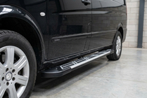 Mercedes Vito/V-class W447 2014- Progi Boczné Sunrise (2 szt., Aluminium) zdjęcia 1