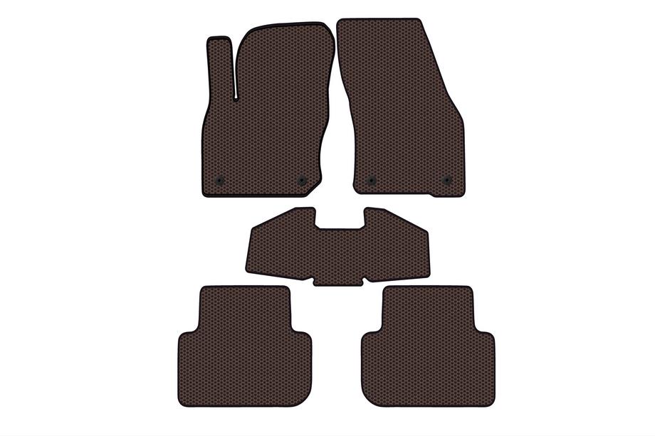 Volkswagen Tiguan 2023- Gumowe Dywaniki Carsuit (Brązowe) Image