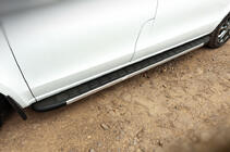 Mercedes Vito/V-class W447 2014- Progi Boczné Duru (2 szt., Aluminium) zdjęcia 2