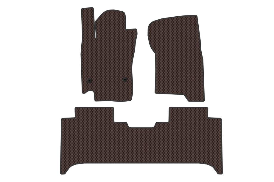 Nissan Navara/NP300 2016- Gumowe Dywaniki Carsuit V2 (Brązowe) Image