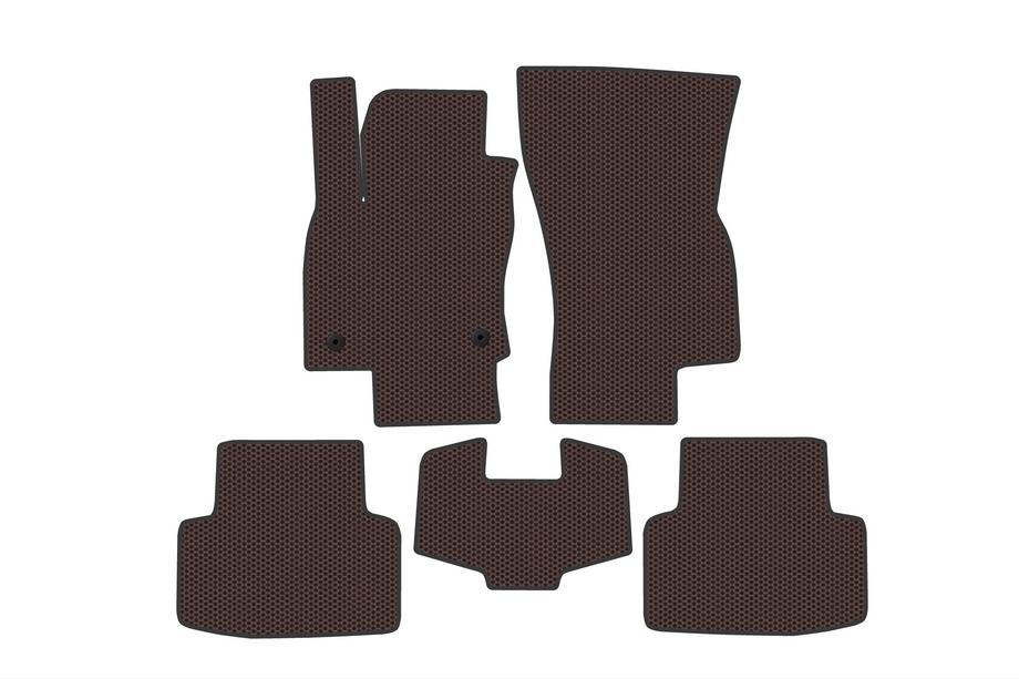 Volkswagen Taos/Tharu 2018–2024 Gumowe Dywaniki Carsuit (Brązowe) Image