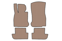 BMW 6 Series F12/F13/F06 2011-2018 Gumowe dywaniki Carsuit (do F12/13, Beżowe) zdjęcia 1