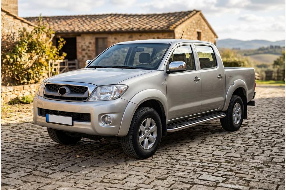 Toyota Hilux 2006-2015 Progi Boczne Maydos V1 (2 szt., Aluminium i Stal Nierdzewna) Image