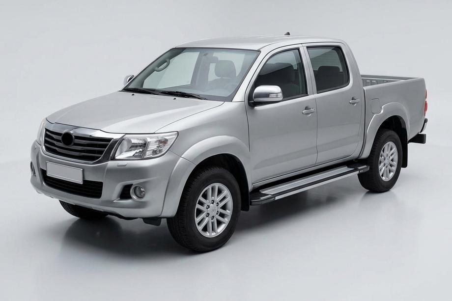 Toyota Hilux 2006-2015 Progi Boczné Rainbow (2 szt., Aluminium) Image