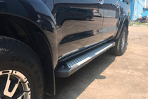 Toyota Hilux 2006-2015 Progi boczne Allmond Grey (2 szt., aluminium) zdjęcia 2