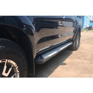 Progi boczne Allmond Grey (2 szt., aluminium) Toyota Hilux 2006-2015 zdjęcia 2