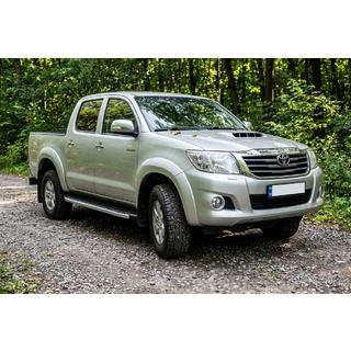 Progi Boczné Fullmond (2 szt., Aluminium) Toyota Hilux 2006-2015 zdjęcia 1