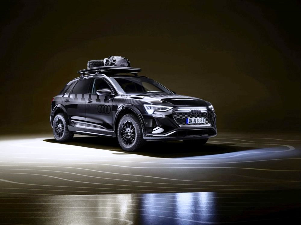 Test Audi Q8 e-tron edition Dakar