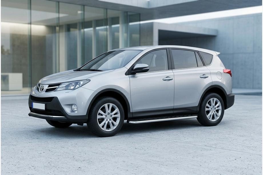 Toyota Rav 4 2013-2018 Progi Boczne Maydos V1 (2 szt., Aluminium i Stal Nierdzewna) Image