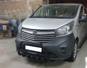 Opel Vivaro 2015-2019 Pałąk Przedni WT004 Czarny (Stal Nierdzewna) zdjęcia 1