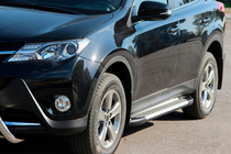 Toyota Rav 4 2013-2018 Progi boczne Allmond Grey (2 szt., aluminium) zdjęcia 1