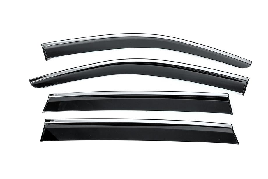 Volkswagen Tiguan 2023- Deflektory szyb z chromowaną listwą Niken Luxury (4 szt.) Image