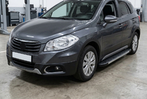 Suzuki SX4 S-Cross 2013-2016 Progi Boczné Duru (2 szt., Aluminium) zdjęcia 1