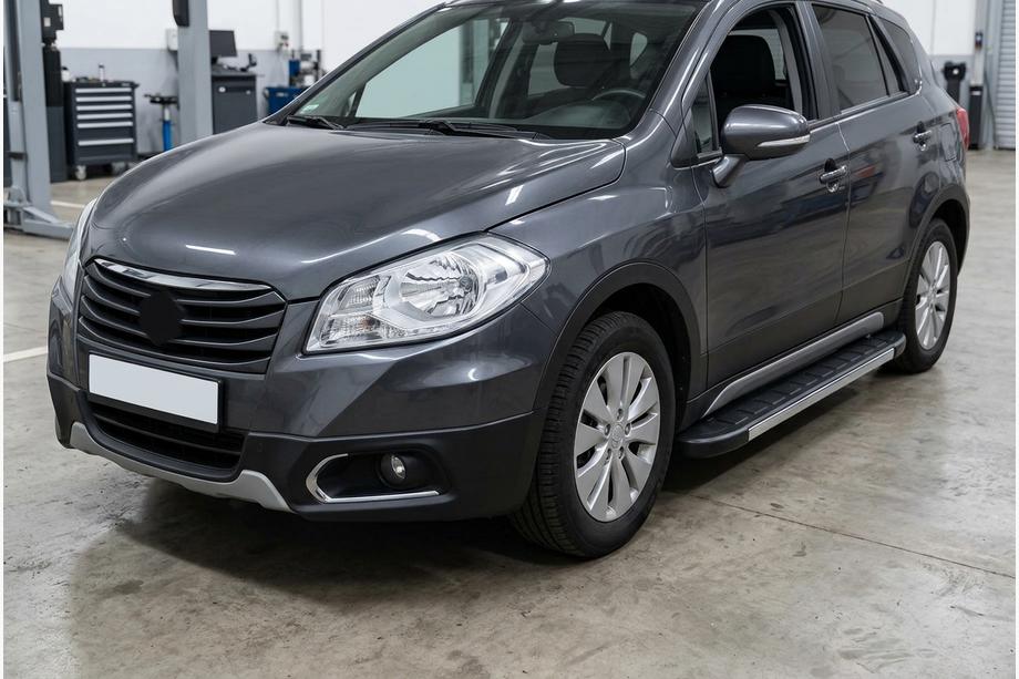 Suzuki SX4 S-Cross 2013-2016 Progi Boczné Duru (2 szt., Aluminium) Image