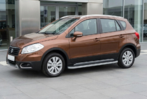 Suzuki SX4 S-Cross 2013-2016 Progi Boczne Tayga Grey (2 szt., Aluminium) zdjęcia 1