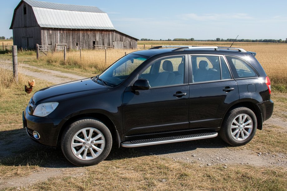 Chery Tiggo 3 2005- Progi Boczné Tayga (2 szt., Aluminium) Image