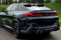 BMW X6 G06 2019–2027 Dyfuzor tylny z końcówkami LRT (do M-Sport 2023+, Carbon) zdjęcia 2