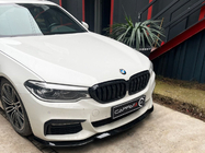 BMW Seria 5 G30/G31 2017–2023 Nakładka na Przedni Zderzak EuroCap do M-Sport 2017-2020, Czarny Połysk zdjęcia 1