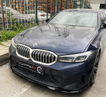 BMW 3 Series G20/G21 2018- Nakładka na Przedni Zderzak EuroCap V1 (do M-Performance 2022-, Czarny Połysk) zdjęcia 1