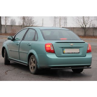 Tylny Ochraniacz AK002 Czarny (42mm, Stal Nierdzewna) Chevrolet Lacetti 2003-2024 zdjęcia 4