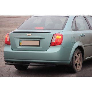 Tylny Ochraniacz AK002 Czarny (42mm, Stal Nierdzewna) Chevrolet Lacetti 2003-2024 zdjęcia 1