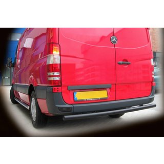 Tylny Ochraniacz AK002 Czarny (Stal Nierdzewna) Mercedes Sprinter W906 2006–2018 zdjęcia 1