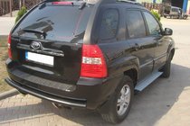 Kia Sportage 2004-2010 Pałąk Tylny AK002 Czarny (Stal Nierdzewna) zdjęcia 2