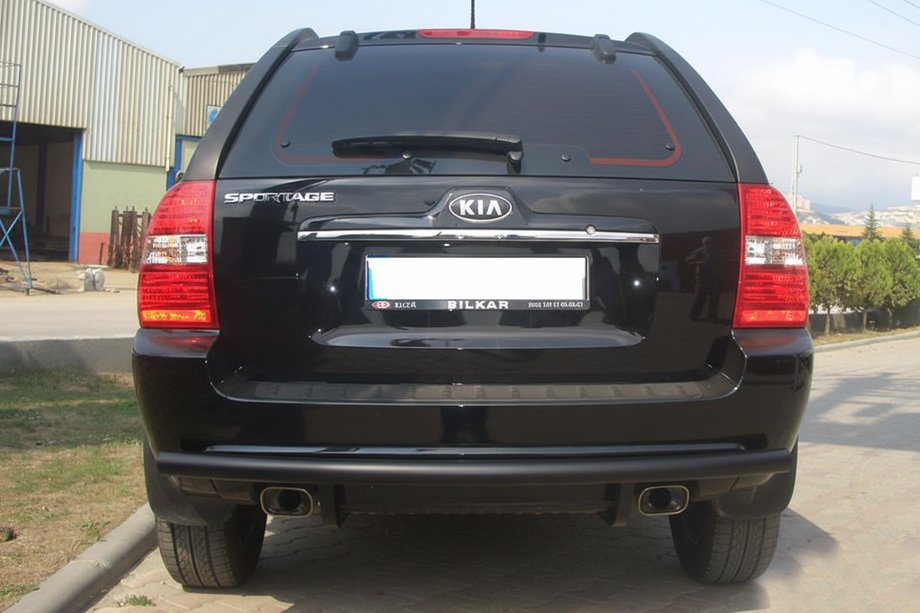 Kia Sportage 2004-2010 Pałąk Tylny AK002 Czarny (Stal Nierdzewna) Image