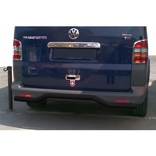 Tylna Belka Fala Czarna (Stal Nierdzewna) Volkswagen T5 Transporter 2003-2010 zdjęcia 1