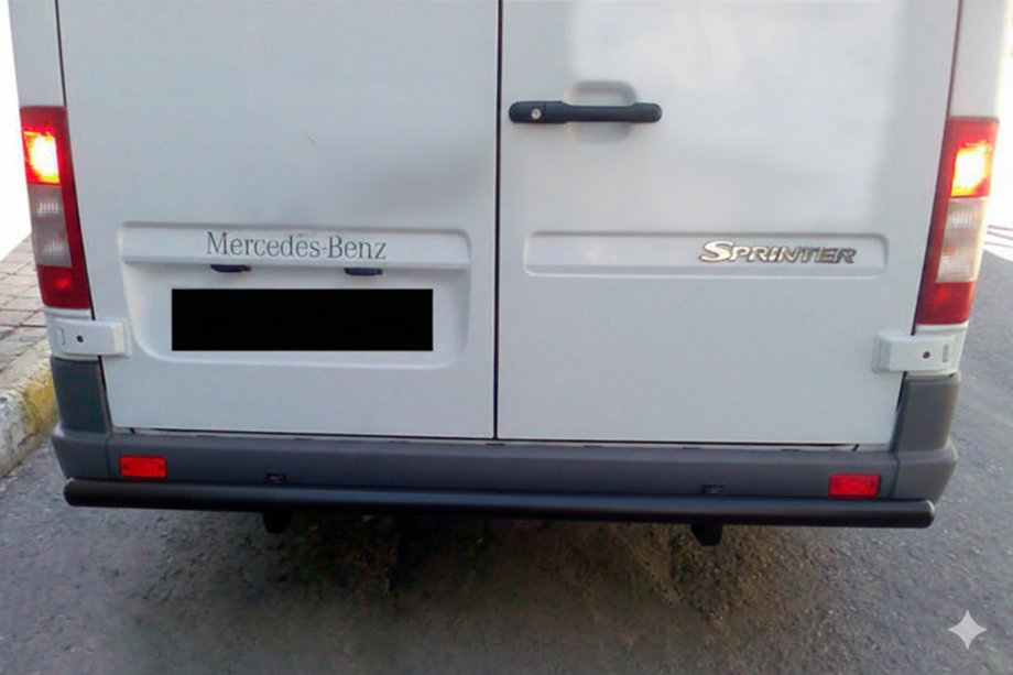 Mercedes Sprinter W901/902/903/904/905 1995–2006 Pałąk Tylny AK002 Czarny (Stal Nierdzewna) Image