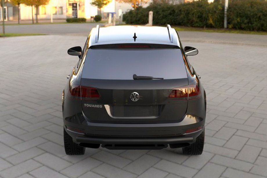 Volkswagen Touareg 2010-2018 Tylna Belka Black (Stal Nierdzewna) Image