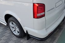 Volkswagen T5 Transporter 2003-2010 Tylne Narożniki AK003 Czarny (2 szt, Stal Nierdzewna) zdjęcia 5
