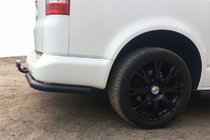 Volkswagen T5 Transporter 2003-2010 Tylne Narożniki AK003 Czarny (2 szt, Stal Nierdzewna) zdjęcia 2