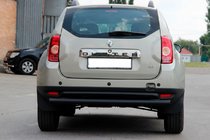 Renault Duster 2008–2017 Tylna Prosta Belka Black (Stal Nierdzewna) zdjęcia 1