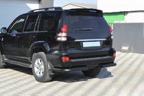 Toyota Land Cruiser Prado 120 2002-2009 Tylne narożniki AK003 Czarny (2 szt., nierdzewne) zdjęcia 3