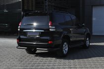 Toyota Land Cruiser Prado 120 2002-2009 Tylne narożniki AK003 Czarny (2 szt., nierdzewne) zdjęcia 4