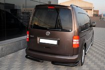 Volkswagen Caddy 2010-2015 Tylne narożniki AK003 Czarny (2 szt., nierdzewne) zdjęcia 2