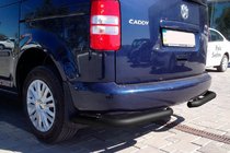 Volkswagen Caddy 2010-2015 Tylne narożniki AK003 Czarny (2 szt., nierdzewne) zdjęcia 9