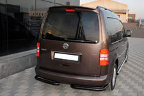 Volkswagen Caddy 2004-2010 Tylne narożniki AK003 Czarny (2 szt., nierdzewne) zdjęcia 2